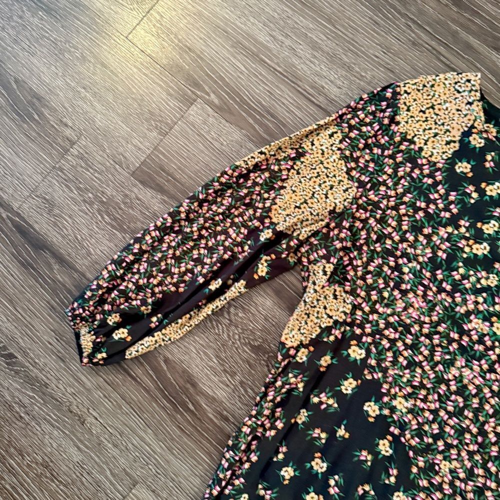 Kachel Anthropologie Joanna Floral Midi Dress - Picture 8 of 10